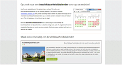 Desktop Screenshot of beschikbaarheidskalender.net