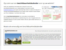 Tablet Screenshot of beschikbaarheidskalender.net
